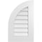 Ekena Millwork Quarter Round Top Left Surface Mount PVC Gable Vent w/ 3-1/2"W x 1"P Standard Frame, 16"W x 26"H GVPQL16X2601SN - alternate 1